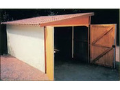 Garage bois - 15.50 m² - 5.00 x 3.10 x 2.50 m - 12 mm