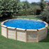 Piscine habillage bois en kit ovale "Natur pool" 5.35 x 3.45 x 1.22 m