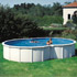 Piscine acier en kit forme huit 5.00 x 3.40 x 1.20 m