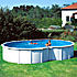 Piscine acier en kit forme huit 6.40 x 3.90 x 1.20 m