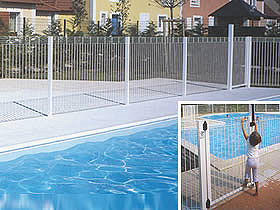 Barri�re de protection pour piscine AQUACLO 
