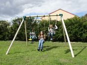 Portique bois en cèdre - 3 Agrès - H.2.22 m