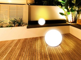 Eclairage de jardin sans fil rechargeable "Bubly" - Polyéthylène - Diamètre 25 cm