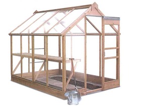 Serre en bois "Costwold" - 5.5 m² - 2.06 x 2.70 x 2.20 m