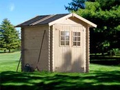 Abri jardin bois "Fougère" - 4 m² - 2.20 x 2.20 x 2.32 m