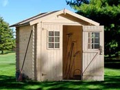 Abri jardin bois " Izard " - 6.24 m² - 2.60 x 2.40 x 2.32 m – 19 mm