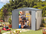 Abri jardin PVC "Millenium 86" - 4.64 m² - 2.55 x 1.82 x 2.17 m