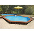 Piscine bois en kit allongée "Sargasses" 6.47 x 4.48 x 1.33 m