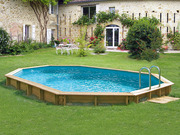 Piscine bois " Koba " 6.47 x 4.48 x 1.33 m