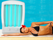 Mini Solarium UV "Facial Tanning" Visage et décolleté 4 lampes 