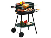 Barbecue bois "Caroline" - grille rectangle : 55,5 x 37,5 cm 
