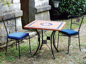 Salon jardin " Venizia " - 1 table + 2 chaises