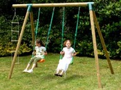 Portique bois Soulet "Taïga" - 3 Agrès - H : 2.35 m