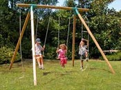 Portique bois Soulet "Galway" - 4 agrès - H : 2.35 m