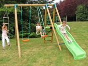 Portique bois Soulet "Macao" - 4 agrès - H : 2.35m