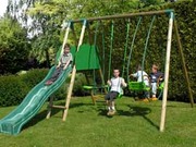 Portique bois Soulet "Popa" - 4 agrès - H : 2.50m