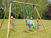 Portique bois Soulet "Chicago" - 4 agrès - H : 2.50m