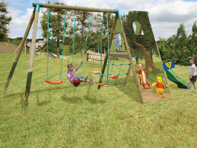 Portique bois Soulet  "Funny Pooh"- 5 agrès - H:2.35 m