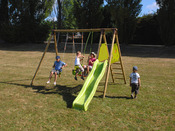 Portique bois Soulet "Cajou" - 4 Agrès - H: 2.35m