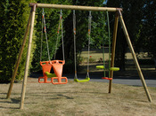 Portique bois Soulet " Tilleul " - 3 agrés - H 2.35 m