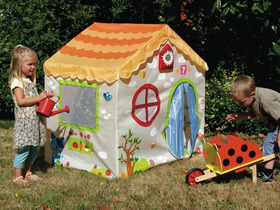 Cabane enfant en tissu "Maison du Jardinier"