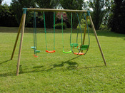 Portique bois Soulet "Burkina" - 4 Agrès - H: 2,35 m