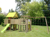 Portique bois Soulet "Chambord"  - 5 Agrès - H: 2,35 m