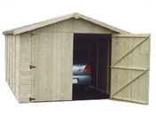 Garage bois - 12.57 m² - 2.73 x 4.60 x 2.22 m - 15 mm