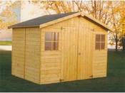 Abri jardin bois - 5.2 m² - 2.73 x 1.91 x 2.22 m - 15mm