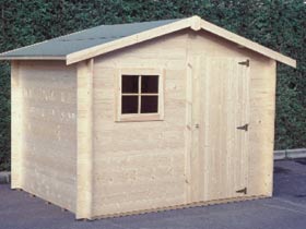 Abri jardin bois - 5.5 m² - 2.70 x 2.10 x 2.11 m - 19mm
