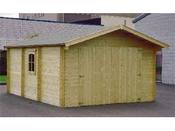 Garage bois - 21.23 m² - 3.86 x 5.50 x 2.66 m -28mm