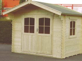 abri jardin bois 5.90 m? 2.98 x 1.98 x 2.475 m 34 mm