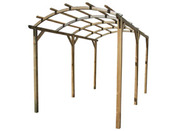 Pergola "Azur" en Arc - 10.53 m² - 2.70 x 3.90 x 2.60 m