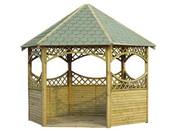 Kiosque bois - 3.40 m de diamètre - 3 m de hauteur