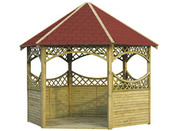 Kiosque bois - 3.4 m de diamètre - 3 m de hauteur