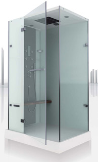 Cabine de douche intégrale brumisante "Kinezen 120" 120 x 91 x 216cm