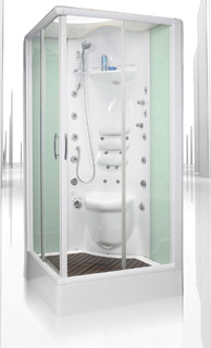 Cabine de douche intégrale carrée "Kinergy" 100 x 100 x 233cm