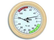 Accessoires Sauna - Thermo-hygromètre de sauna rond