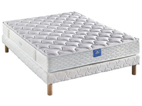 Ensemble matelas ressorts Bon Repos - Luxe + Sommier tapissier - 140 x 190 cm