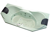 Baignoire balnéo hydromassante "Ergonomique" KINEDO 2 places 190 x 90 x 68.3cm