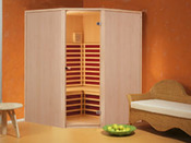 Cabine de sauna Infrarouge "Venezuela Angle" 3 places 145 x 145 cm