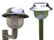 Eclairage de jardin "COLORS OF SEASON" - lot de 2 en inox - H 50 cm 
