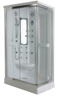 Cabine de douche intégrale carrée "Atlantic Pleasure" 105 x 85 x 215cm