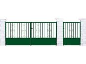 Portail alu soude "Cyclades" 3.00 m + portillon 1 m