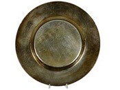 Plat de table "Saturno" - Verre décoré