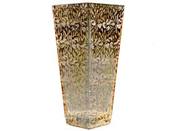 Vase en verre décoré "Ambre"