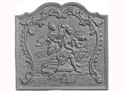 Plaque de cheminée rustique "Les Baigneuses"