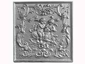 Plaque de cheminée classique "Deux anges" 