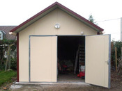 Garage métal "Combloux" - 20 m² - 4 x 5 x 2.64 m - 0.40 mm d
