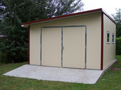 Garage métal "Albertville" - 20m² - 5 x 4 x 2.62 m - 0.40 mm d